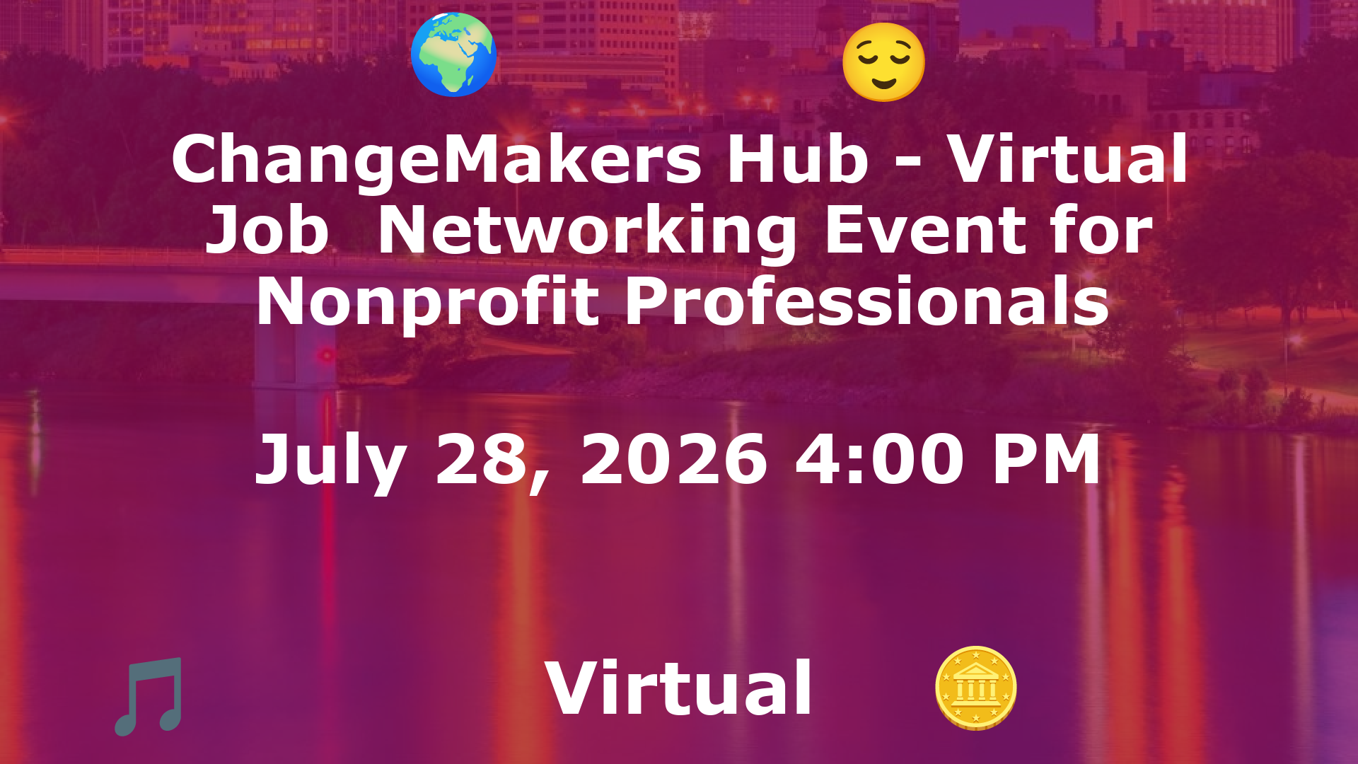 ChangeMakers Hub - Virtual Job  Networking Event for Nonprofit Professionals event image